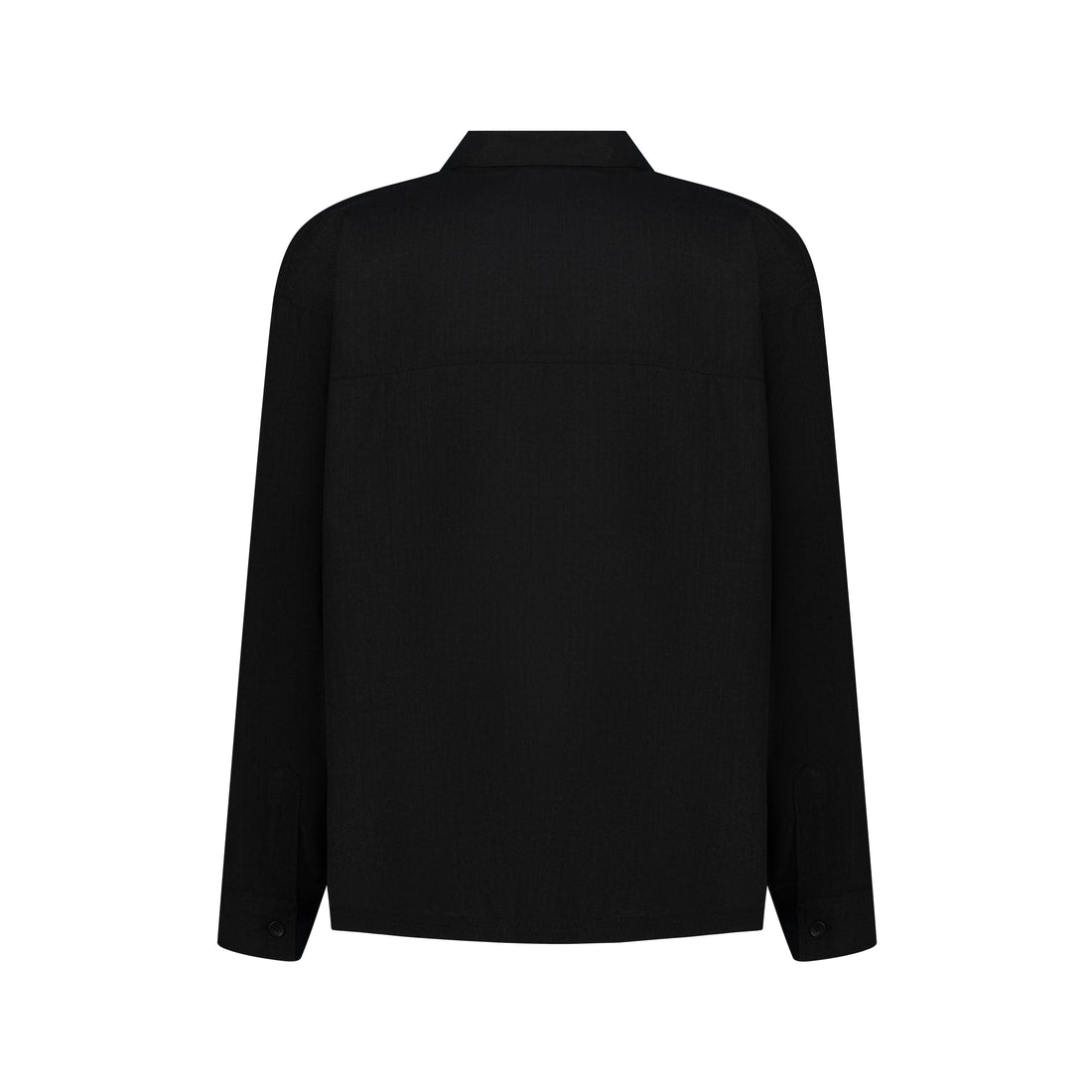 mad studio Men linen - shirt Black