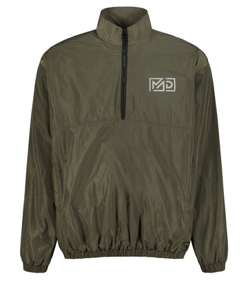 MAD CLASSIC HALF ZIP OLIVE TRACK JACKET