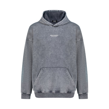 Mad Studio Acid Washed Hoodie - Grey
