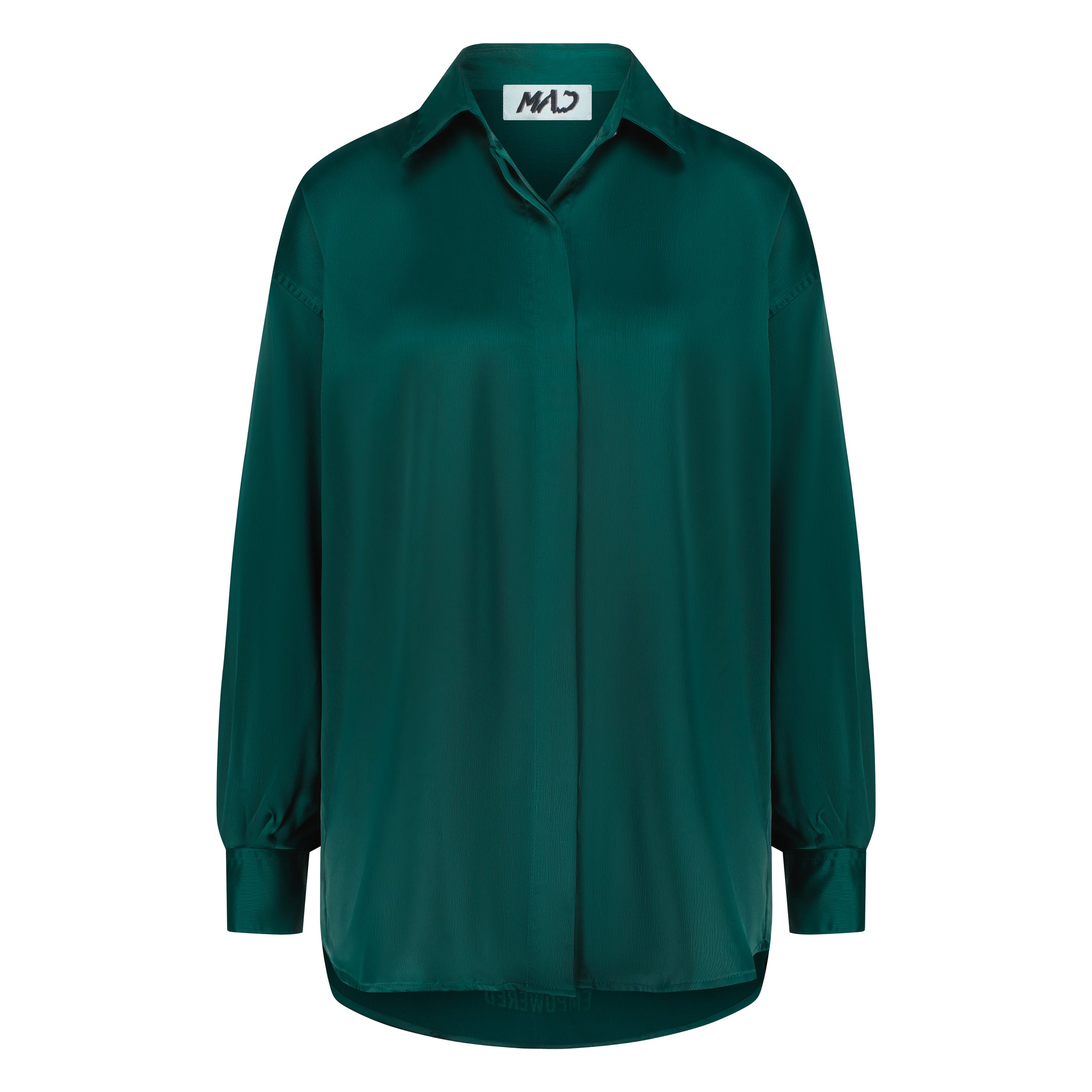 MAD OVERSIZED SATIN LADIES SHIRT