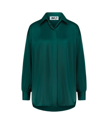 MAD OVERSIZED SATIN LADIES SHIRT