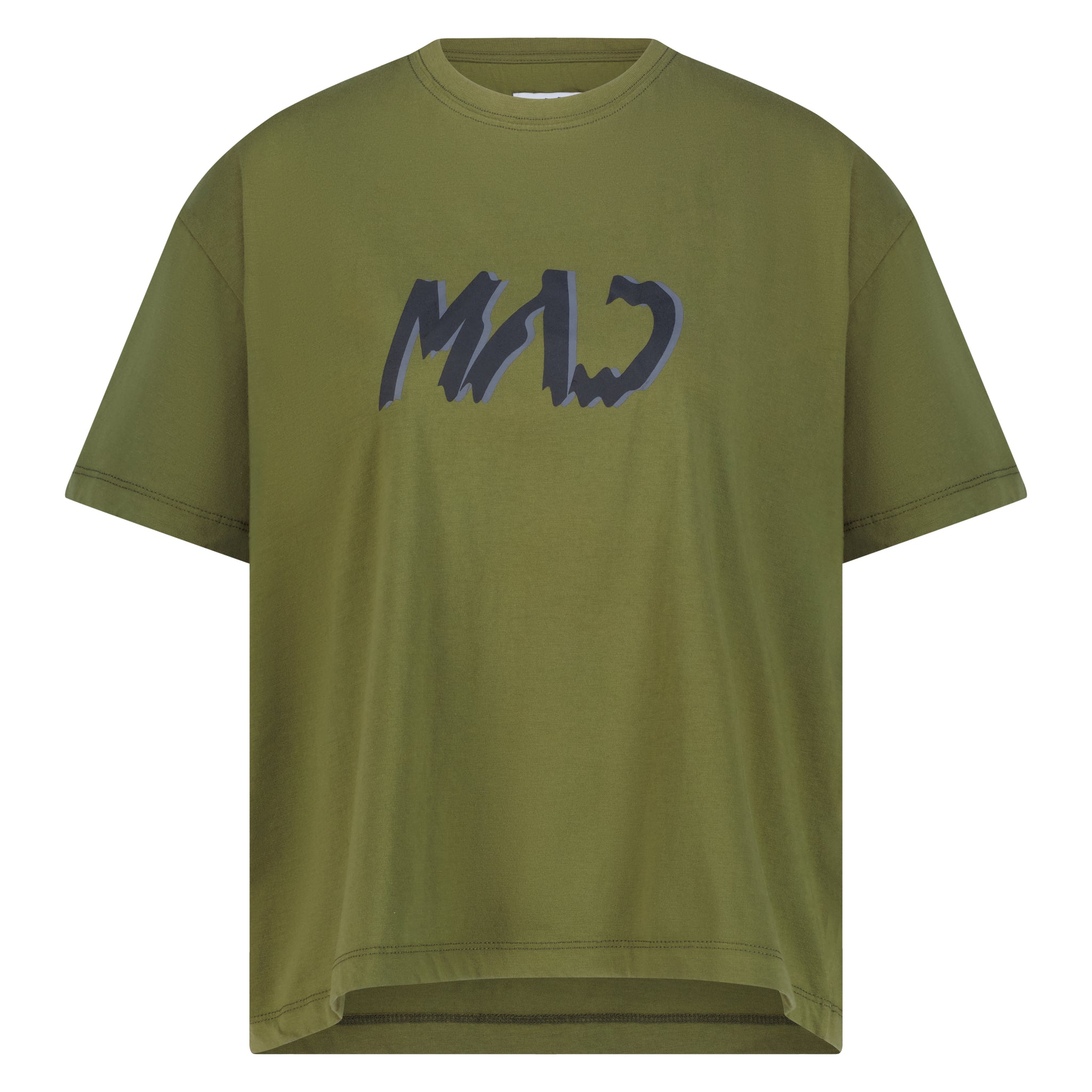 MAD LADIES ROUND NECK T-SHIRT OLIVE